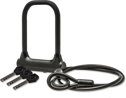 u lock with cable how to use