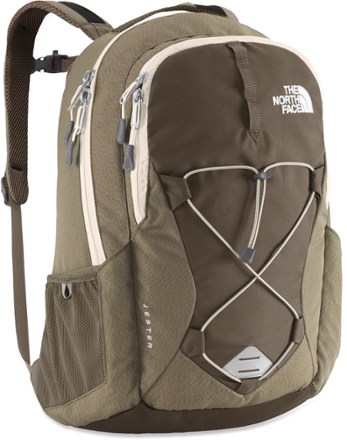 tan north face backpack