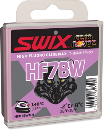 Swix HF7BW High-Fluoro Glide Wax - 18 to 28 Degrees F - 40g