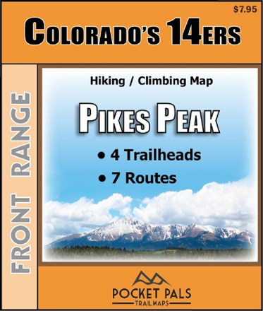 Colorado 14ers - Pikes Peak Trail Map