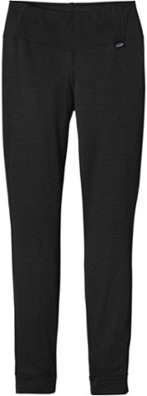 Patagonia Capilene Base Layer Pants Vintage Black Solid Pull-on Women's  Large