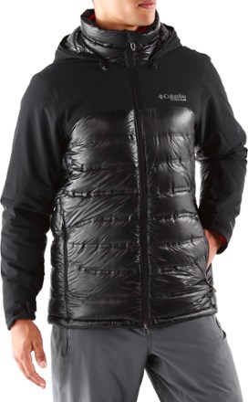 men's heatzone 1000 turbodown hooded jacket