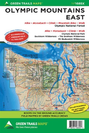 Green Trails Map 168SX - Olympic Mountains East