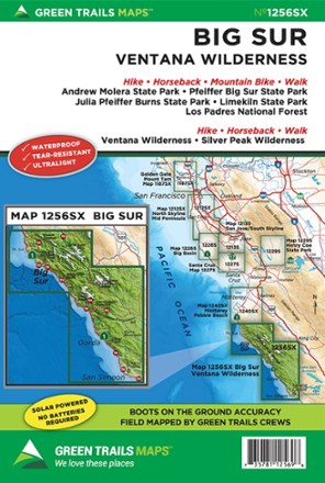 Map 125SX - Big Sur - Ventana Wilderness