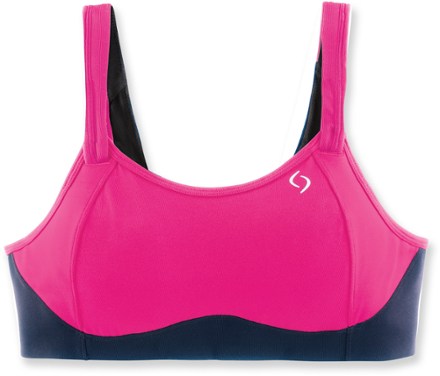 Buy Brooks Women's Fiona Medium-Impact Adjustable Sports Bra (B-DD)  Moving  Comfort Navy/Asphalt 40D Online at Low Prices in India 