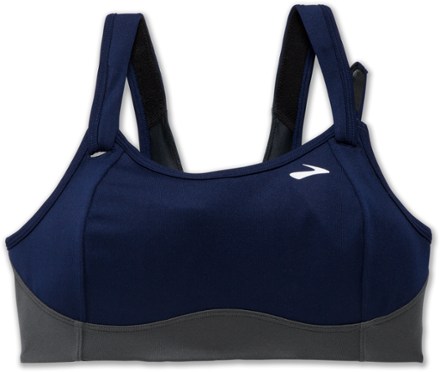Brooks Fiona Medium Impact Sports Bra Color White/Sterling Size 34D NEW 