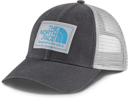 black north face trucker hat