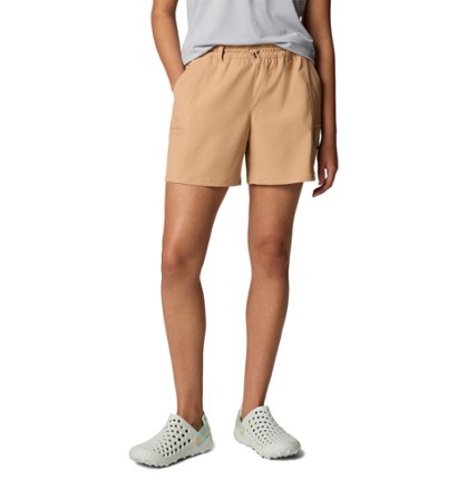 Abbigliamento Outdoor Donna Pantaloncini Trekking Columbia Sandy River - Donna Con Protezione Solare Pantaloncini Sandy River