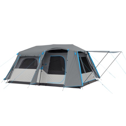 9-Person Lighted Instant Cabin Tent with Full Rainfly