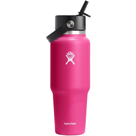 Hydro Flask Wide-Mouth Travel Vacuum Water Bottle with Flex Straw Cap - 32 fl. oz. 0