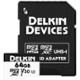 Delkin Devices UHS-1 Class 3 microSDXC 660X Outdoor Memory Card with SD Adapter - 64 GB